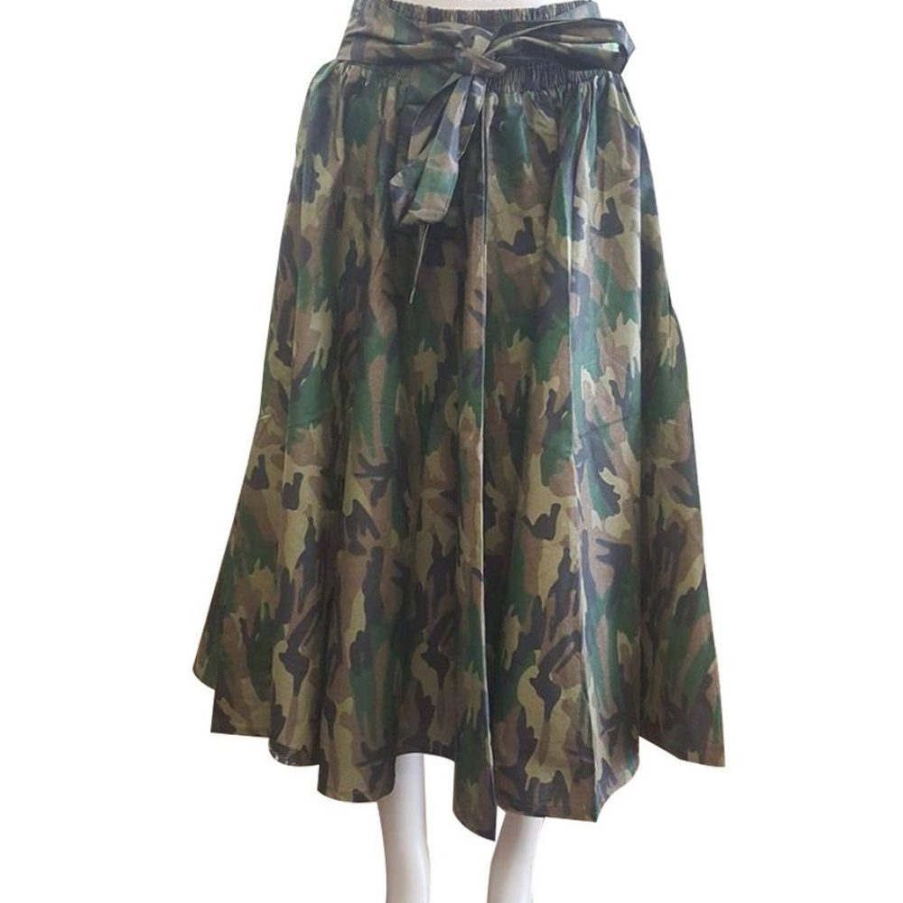 Camouflage Maxi Skirt
